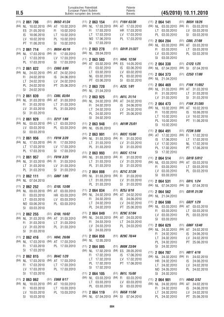 Bulletin 2010/45 - European Patent Office