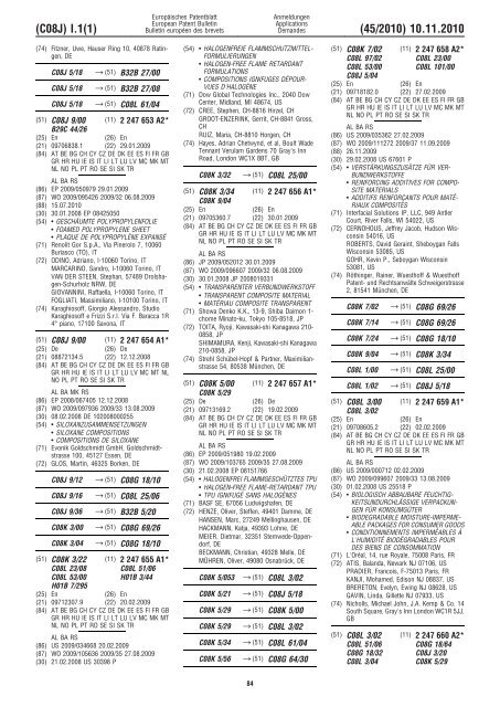 Bulletin 2010/45 - European Patent Office