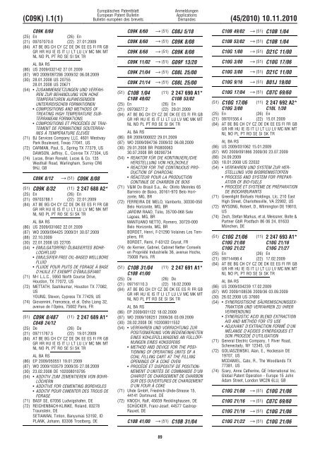 Bulletin 2010/45 - European Patent Office