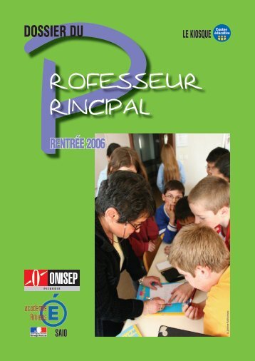 Dossier du Professeur Principal - IUFM de l'académie de la Réunion