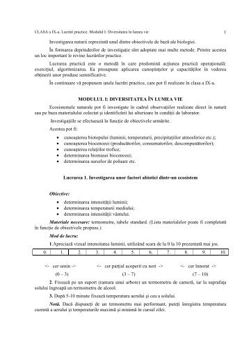 Diversitatea în lumea vie