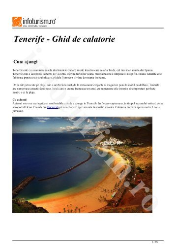 Tenerife - Ghid turistic - Infoturism.ro