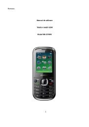 Romana Manual de utilizare Telefon mobil GSM Model M6 ... - Allview