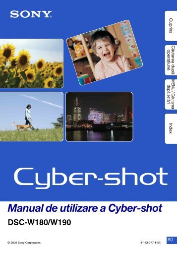 Manual de utilizare a Cyber-shot