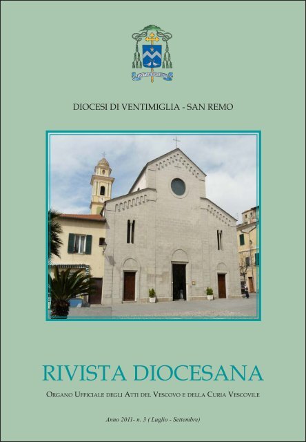 RIVISTA DIOCESANA - Diocesi di Ventimiglia - San Remo