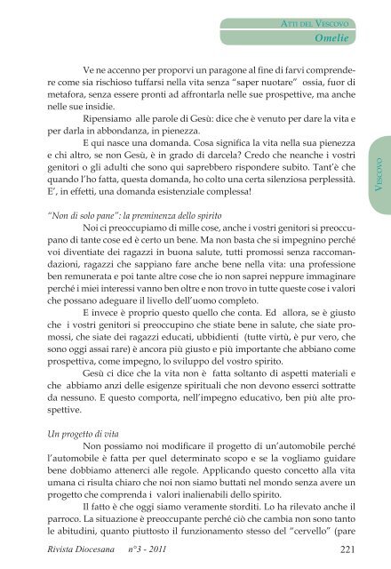 RIVISTA DIOCESANA - Diocesi di Ventimiglia - San Remo