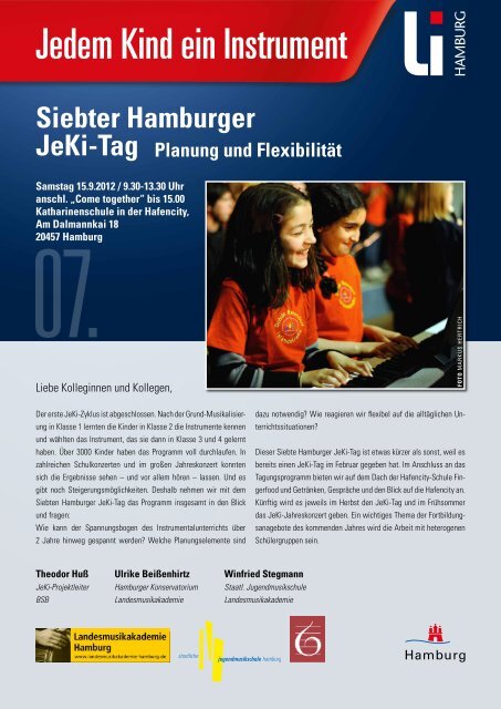 Siebter Hamburger JeKi-tag Planung und Flexibilität