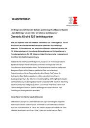 Dixendris AG wird E2E Vertriebspartner