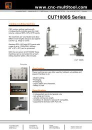 CUT1000S Series - CNC-multitool