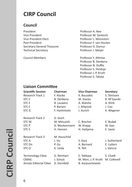 Program - 62nd CIRP General Assembly Hong Kong, China. 2012