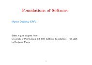 Foundations of Software - LAMP - EPFL