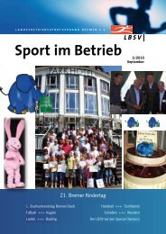 Ausgabe 03/2010 - Landesbetriebssportverband Bremen eV