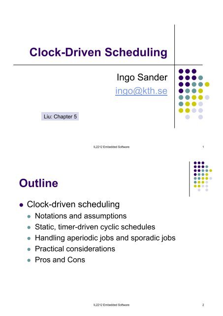 Clock-Driven Scheduling