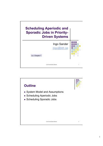 Scheduling Aperiodic and Sporadic Jobs in Priority- Driven Systems