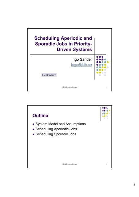 Scheduling Aperiodic and Sporadic Jobs in Priority- Driven Systems