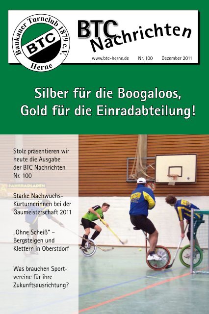 BTC Nachrichten Nr. 100 - Dezember 2011 - Baukauer Turnclub in ...