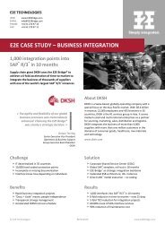 E2E Case Study: Model-Driven B2B Integration at DKSH