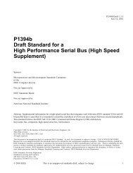 P1394b Draft Standard for a High Performance Serial Bus (High ...