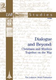 Dialogue and Beyond - The Lutheran World Federation