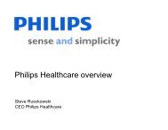 Steve Rusckowski - Philips Healthcare Overview