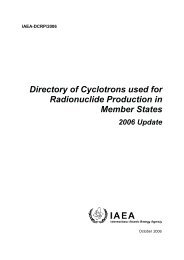 Directory of Cyclotrons used for Radionuclide Production in Member ...