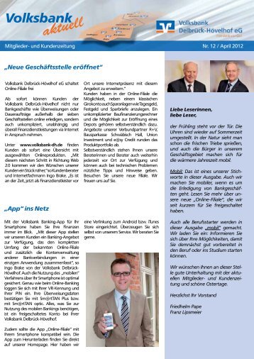 Download Kundenzeitung Nr. 12 / April 2012 (PDF) - Volksbank ...