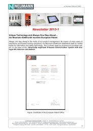 Current Newsletter dtd. 14.01.2013 - Neumann Elektronik