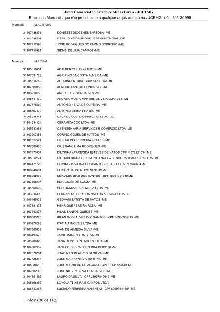 Junta Comercial do Estado de Minas Gerais - JUCEMG Empresas ...