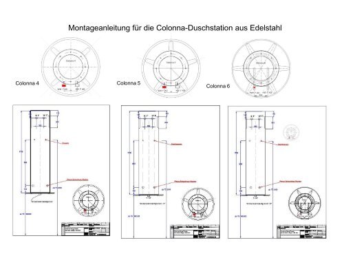 Montageanleitung für die Colonna-Duschstation ... - Heinrich Haug AG