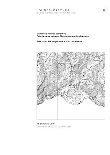 Planungszone «sundlauenen - Beatenberg