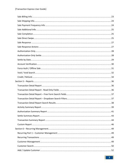 Transaction Express User Guide - Merchant Service Group