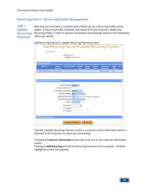 Transaction Express User Guide - Merchant Service Group