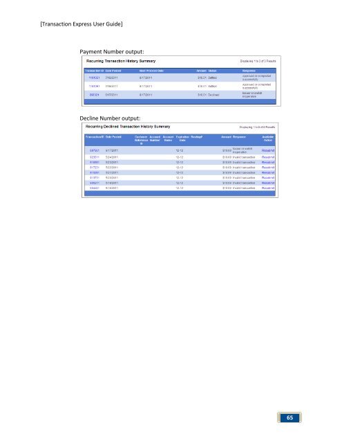 Transaction Express User Guide - Merchant Service Group