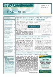 PKD-INFOS Nr. 15 - PKD Familiäre Zystennieren eV