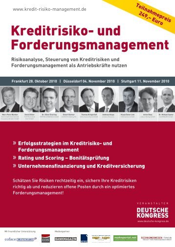 Kreditrisiko- und Forderungsmanagement - Deutsche Kongress