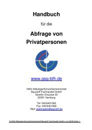 Handbuch Abfrage von Privatpersonen - gsg-bfh.de