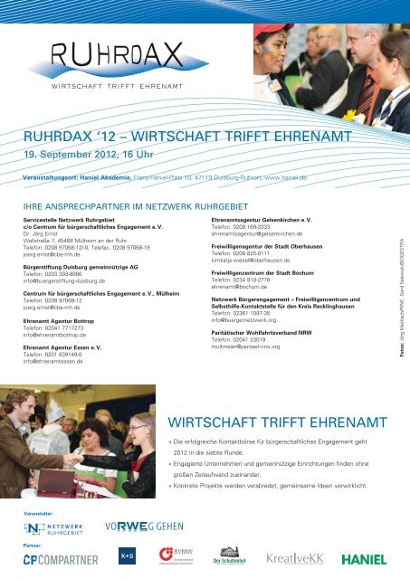 RUHRDAX-Flyer 2012 - Bürgerstiftung Duisburg