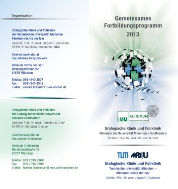 Veranstaltungs-Flyer als PDF zum Download - Urologische Klinik ...