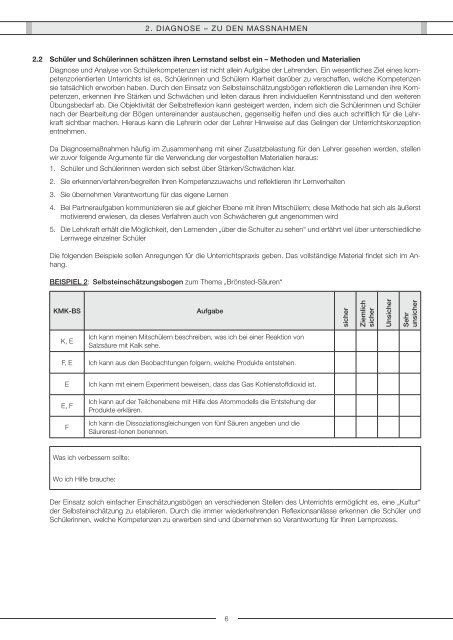 Diagnostizieren und Fördern im Chemieunterricht - GDCh