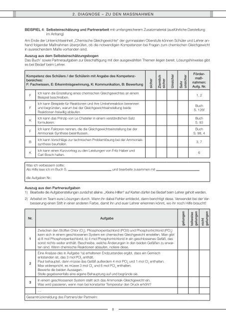 Diagnostizieren und Fördern im Chemieunterricht - GDCh