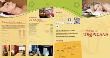 Wellness im Klassische Massagen Kosmetik und ... - Tropicana