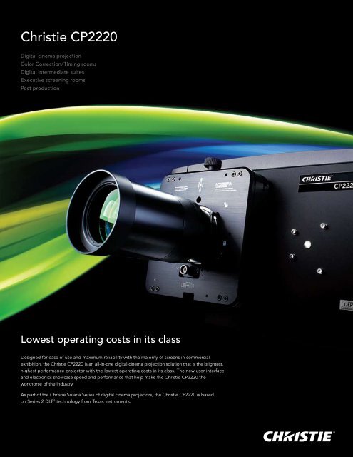 Christie CP2220 - kinograph.de