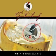 WEIN- & SPEISEKARTE - Weingut Raabe