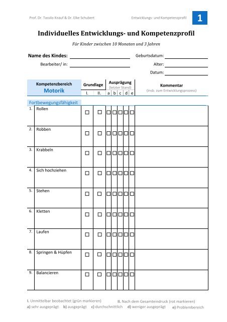 Individuelles Entwicklungs Und Kompetenzprofil Tassilo Knauf