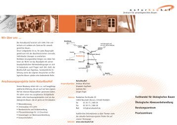 'NaturBauHof - Zentrum für umweltgerechtes Bauen' - (pdf-Datei