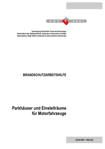 Parkhäuser und Einstellräume für Motorfahrzeuge - DILECA