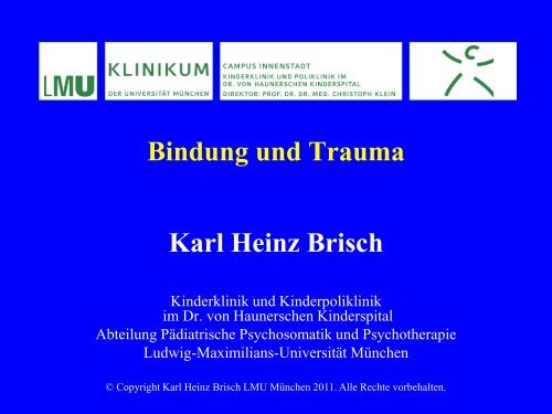 Sichere PD Karl Heinz Brisch