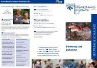 BERA TUNG & SCHULUNG Beratung und Schulung