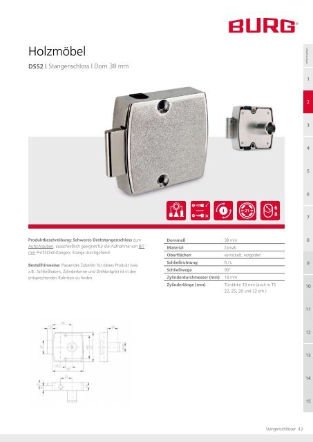 Katalog Möbelschlösser ca. 14MB - Burg