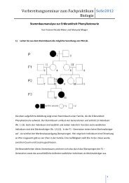 Stammbaumanalyse zur Erbkrankheit Phenylketonurie